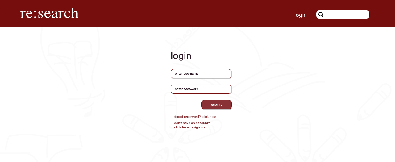 Login screen withh simple form