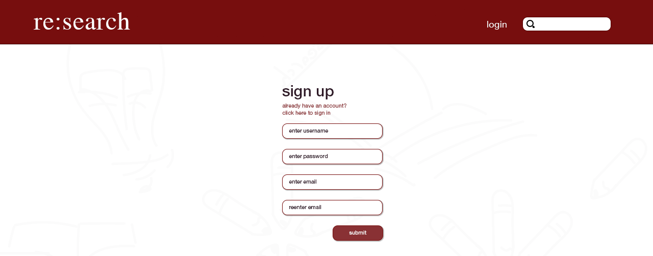 Sign up screen with a longer, but still simple form